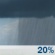 Tuesday: A slight chance of rain showers before 5pm. Partly sunny, with a high near 85. West wind 5 to 15 mph, with gusts as high as 25 mph. Chance of precipitation is 20%. Tuesday: Slight Chance Rain Showers